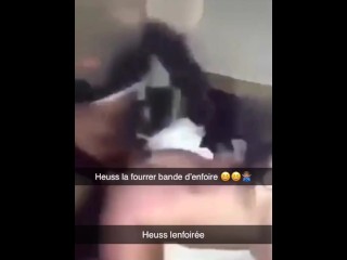 Beurette  au gros cul , gang bang