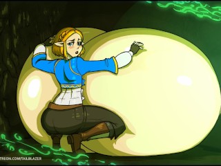 Tail-Blazer - Zelda Breast Expansion Animation (with vocals)