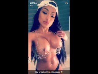 Hot asian baby girl Cj Miles Snapchat show