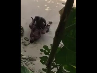 Grenadian couldn't wait for a free day at the beach