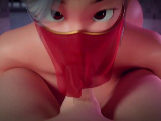 Elise Masked Blowjob (Animation W/Sound)