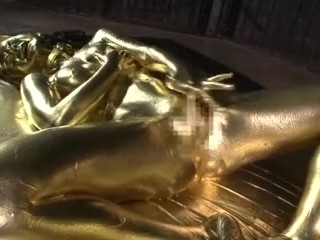 Gold Bodypaint Fucking Japanese Porn