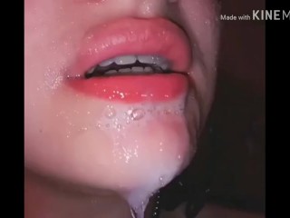 Extrem Hot Sloppy Spit Tongue Play POV