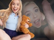 Tiny Teen Haley Spades Teases Stepdaddy And Rubbs Her Wet Pussy In Front Of Him - DadCrush